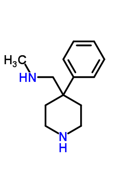 N-甲基-1-(4-苯基-4-哌啶)甲胺結(jié)構(gòu)式_7475-55-0結(jié)構(gòu)式