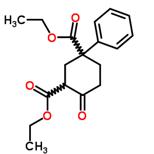 Diethyl 4-oxo-1-phenyl-cyclohexane-1,3-dicarboxylateStructure,7475-74-3Structure Diethyl 4-oxo-1-phenyl-cyclohexane-1,3-dicarboxylate Structure,7475-74-3Structure
