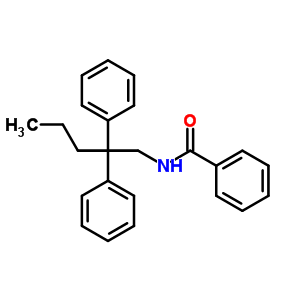 N-(2,2-二苯基戊基)苯甲酰胺結(jié)構(gòu)式_7475-84-5結(jié)構(gòu)式