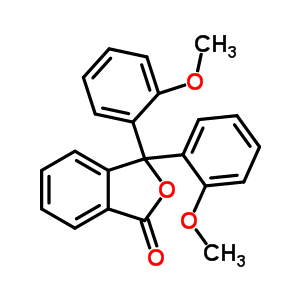 3,3-Bis(2-methoxyphenyl)-2-benzofuran-1(3h)-oneStructure,7477-27-2Structure 3,3-Bis(2-methoxyphenyl)-2-benzofuran-1(3h)-one Structure,7477-27-2Structure