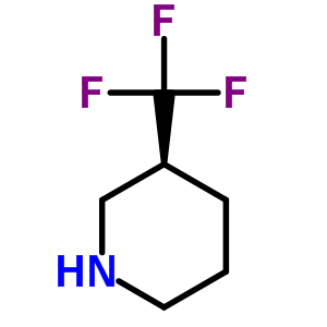 Piperidine, 3-(trifluoromethyl)-, (3s)-(9ci)Structure,749208-62-6Structure Piperidine, 3-(trifluoromethyl)-, (3s)-(9ci) Structure,749208-62-6Structure