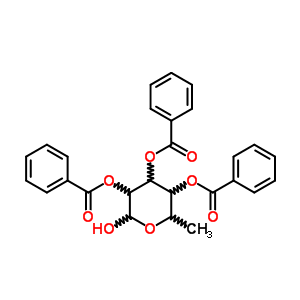 2,3,4-Tri-o-benzoyl-l-rhamnopyranoseStructure,7494-44-2Structure 2,3,4-Tri-o-benzoyl-l-rhamnopyranose Structure,7494-44-2Structure