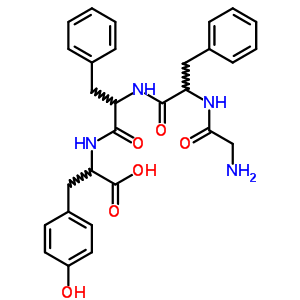 (9CI)-甘氨酰基-L-苯基丙氨?；?L-苯基丙氨?；?L-酪氨酸結(jié)構(gòu)式_75005-82-2結(jié)構(gòu)式