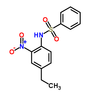 Benzenesulfonamide,n-(4-ethyl-2-nitrophenyl)-Structure,7501-84-0Structure Benzenesulfonamide,n-(4-ethyl-2-nitrophenyl)- Structure,7501-84-0Structure