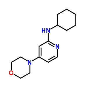 N-環(huán)己基-4-嗎啉-4-基-吡啶-2-胺結(jié)構(gòu)式_75291-60-0結(jié)構(gòu)式