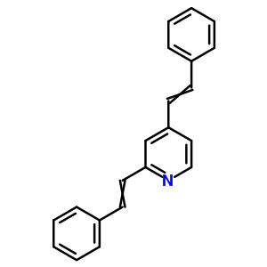 Pyridine,2,4-bis(2-phenylethenyl)-Structure,75392-24-4Structure Pyridine,2,4-bis(2-phenylethenyl)- Structure,75392-24-4Structure