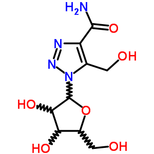 1H-1,2,3-triazole-4-carboxamide,5-(hydroxymethyl)-1-b-d-ribofuranosyl-Structure,76143-41-4Structure 1H-1,2,3-triazole-4-carboxamide,5-(hydroxymethyl)-1-b-d-ribofuranosyl- Structure,76143-41-4Structure