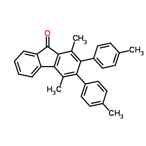 9H-fluoren-9-one,1,4-dimethyl-2,3-bis(4-methylphenyl)-Structure,76331-45-8Structure 9H-fluoren-9-one,1,4-dimethyl-2,3-bis(4-methylphenyl)- Structure,76331-45-8Structure