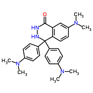 7-Dimethylamino-4,4-bis(4-dimethylaminophenyl)-2,3-dihydrophthalazin-1-oneStructure,76339-00-9Structure 7-Dimethylamino-4,4-bis(4-dimethylaminophenyl)-2,3-dihydrophthalazin-1-one Structure,76339-00-9Structure