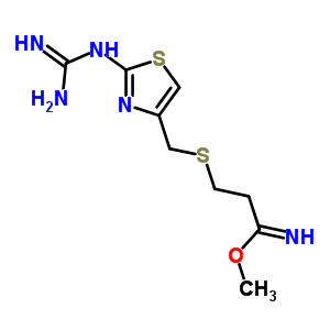 3-(((2-胍-4-噻唑)甲基)硫代)丙二酸甲酯結(jié)構(gòu)式_76823-94-4結(jié)構(gòu)式