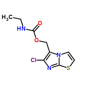 Carbamic acid, ethyl-,(6-chloroimidazo[2,1-b]thiazol-5-yl)methyl ester (9ci) Structure,76919-56-7Structure