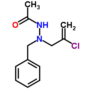 Aceticacid, 2-(2-chloro-2-propen-1-yl)-2-(phenylmethyl)hydrazideStructure,7696-79-9Structure Aceticacid, 2-(2-chloro-2-propen-1-yl)-2-(phenylmethyl)hydrazide Structure,7696-79-9Structure