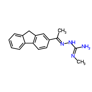 Hydrazinecarboximidamide, 2-[1-(9h-fluoren-2-yl)ethylidene[-n-methyl-, monohydrochlorideStructure,77476-06-3Structure Hydrazinecarboximidamide, 2-[1-(9h-fluoren-2-yl)ethylidene[-n-methyl-, monohydrochloride Structure,77476-06-3Structure