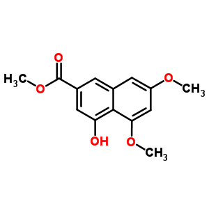 4-Hydroxy-5,7-dimethoxy-2-naphthalenecarboxylic acid methyl esterStructure,78395-68-3Structure 4-Hydroxy-5,7-dimethoxy-2-naphthalenecarboxylic acid methyl ester Structure,78395-68-3Structure