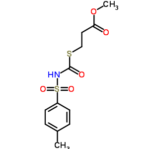 Methyl 3-[(4-methylphenyl)sulfonylcarbamoylsulfanyl]propanoate Structure,78614-29-6Structure