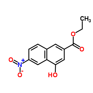 4-Hydroxy-6-nitro-2-naphthalenecarboxylic acid ethyl esterStructure,79290-07-6Structure 4-Hydroxy-6-nitro-2-naphthalenecarboxylic acid ethyl ester Structure,79290-07-6Structure