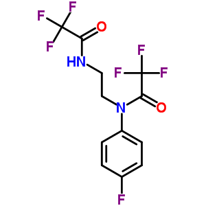 2,2,2-三氟-n-(4-氟苯基)-n-[2-[(2,2,2-三氟乙?；?氨基]乙基]乙酰胺結構式_80007-95-0結構式