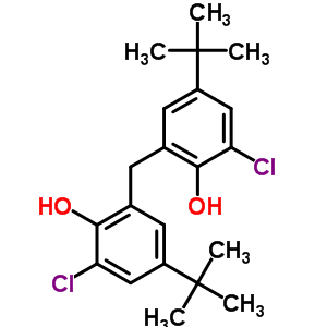 Phenol,2,2-methylenebis[6-chloro-4-(1,1-dimethylethyl)-Structure,802-62-0Structure Phenol,2,2-methylenebis[6-chloro-4-(1,1-dimethylethyl)- Structure,802-62-0Structure
