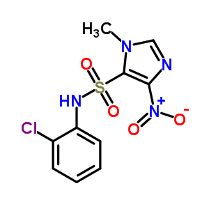 1H-imidazole-5-sulfonamide,n-(2-chlorophenyl)-1-methyl-4-nitro-Structure,80348-52-3Structure 1H-imidazole-5-sulfonamide,n-(2-chlorophenyl)-1-methyl-4-nitro- Structure,80348-52-3Structure