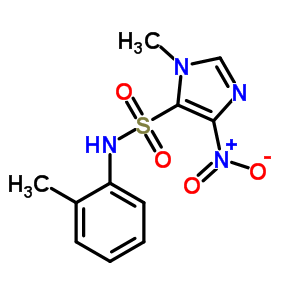 3-Methyl-n-(2-methylphenyl)-5-nitro-imidazole-4-sulfonamideStructure,80348-62-5Structure 3-Methyl-n-(2-methylphenyl)-5-nitro-imidazole-4-sulfonamide Structure,80348-62-5Structure