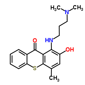 1-(3-Dimethylaminopropylamino)-2-hydroxy-4-methyl-thioxanthen-9-oneStructure,80568-60-1Structure 1-(3-Dimethylaminopropylamino)-2-hydroxy-4-methyl-thioxanthen-9-one Structure,80568-60-1Structure