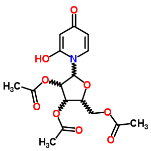 2(1H)-pyridinone, 4-hydroxy-1-(tri-o-acetyl-.beta.-d-ribofuranosyl)-Structure,80791-85-1Structure 2(1H)-pyridinone, 4-hydroxy-1-(tri-o-acetyl-.beta.-d-ribofuranosyl)- Structure,80791-85-1Structure