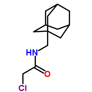 N-(1-金剛烷甲基)-2-氯乙酰胺結(jié)構(gòu)式_81099-48-1結(jié)構(gòu)式