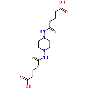 3-[[4-(2-羧基乙基磺?；驶虼被?哌嗪-1-基]硫代氨基甲酰磺?；鵠丙酸結(jié)構(gòu)式_81468-03-3結(jié)構(gòu)式