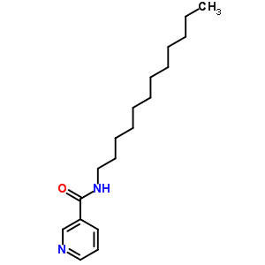 N-十二基吡啶-3-羧酰胺結構式_81475-38-9結構式