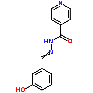 Isonicotinic acid, (m-hydroxybenzylidene)hydrazideStructure,840-80-2Structure Isonicotinic acid, (m-hydroxybenzylidene)hydrazide Structure,840-80-2Structure