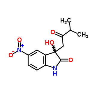 3-Hydroxy-3-(3-methyl-2-oxo-butyl)-5-nitro-1h-indol-2-oneStructure,84003-14-5Structure 3-Hydroxy-3-(3-methyl-2-oxo-butyl)-5-nitro-1h-indol-2-one Structure,84003-14-5Structure