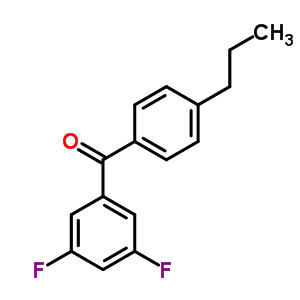 3,5-Difluoro-4-n-propylbenzophenoneStructure,844885-12-7Structure 3,5-Difluoro-4-n-propylbenzophenone Structure,844885-12-7Structure