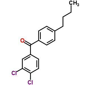 4-N-丁基-3,4-二氯苯甲酮結(jié)構(gòu)式_844885-30-9結(jié)構(gòu)式