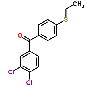 3,4-Dichloro-4-(ethylthio)benzophenoneStructure,844885-36-5Structure 3,4-Dichloro-4-(ethylthio)benzophenone Structure,844885-36-5Structure