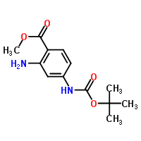2-Amino-4-(1,1-dimethylethoxy)carbonylamino-benzoic acid,methyl esterStructure,849792-91-2Structure 2-Amino-4-(1,1-dimethylethoxy)carbonylamino-benzoic acid,methyl ester Structure,849792-91-2Structure