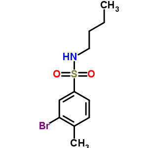 N-丁基 3-溴-4-甲基苯磺酰胺結構式_850429-68-4結構式