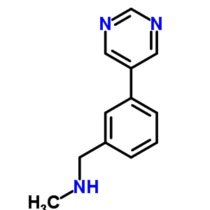 N-甲基-n-(3-嘧啶-5-芐基)胺結(jié)構(gòu)式_852431-03-9結(jié)構(gòu)式