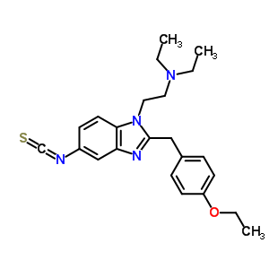 2-[(4-Ethoxyphenyl)methyl]-n,n-diethyl-5-isothiocyano-1H-benzimidazole-1-ethanamine Structure,85951-65-1Structure