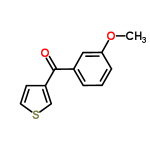 3-(3-Methoxybenzoyl)thiopheneStructure,861223-63-4Structure 3-(3-Methoxybenzoyl)thiophene Structure,861223-63-4Structure