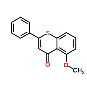 5-Methoxy-2-phenyl-thiochromen-4-oneStructure,86406-07-7Structure 5-Methoxy-2-phenyl-thiochromen-4-one Structure,86406-07-7Structure