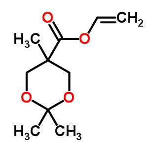 2,2,5-Trimethyl-1,3-dioxane-5-carboxylic acid ethenyl esterStructure,865860-80-6Structure 2,2,5-Trimethyl-1,3-dioxane-5-carboxylic acid ethenyl ester Structure,865860-80-6Structure