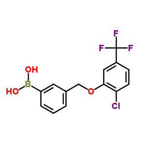 3-((2-Chloro-5-(trifluoromethyl)phenoxy)methyl)phenylboronic acidStructure,871126-25-9Structure 3-((2-Chloro-5-(trifluoromethyl)phenoxy)methyl)phenylboronic acid Structure,871126-25-9Structure