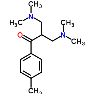 3-Dimethylamino-2-(dimethylaminomethyl)-1-(4-methylphenyl)propan-1-oneStructure,87142-69-6Structure 3-Dimethylamino-2-(dimethylaminomethyl)-1-(4-methylphenyl)propan-1-one Structure,87142-69-6Structure