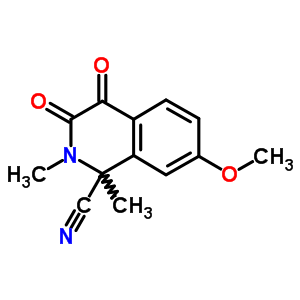 7-Methoxy-1,2-dimethyl-3,4-dioxo-isoquinoline-1-carbonitrileStructure,87486-29-1Structure 7-Methoxy-1,2-dimethyl-3,4-dioxo-isoquinoline-1-carbonitrile Structure,87486-29-1Structure