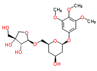 3,4,5-三甲氧基苯基 6-O-D-芹糖-BETA-D-呋喃糖基-BETA-D-葡萄糖苷結(jié)構(gòu)式_87562-76-3結(jié)構(gòu)式