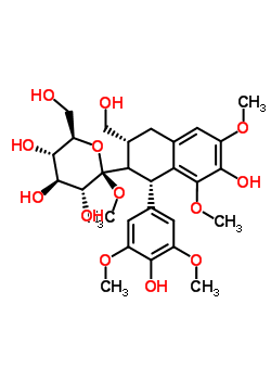 (+)-南燭木樹脂酚 9’-O-葡萄糖甙結(jié)構(gòu)式_87585-32-8結(jié)構(gòu)式