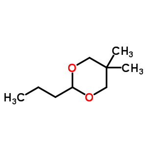5,5-Dimethyl-2-propyl-1,3-dioxaneStructure,876-28-8Structure 5,5-Dimethyl-2-propyl-1,3-dioxane Structure,876-28-8Structure