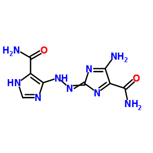 5-氨基-2-[2-[4-(氨基羰基)-1H-咪唑-5-基]二氮雜烯]-1H-咪唑-4-羧酰胺結構式_87614-68-4結構式