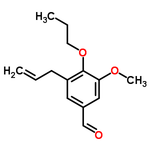 3-Allyl-5-methoxy-4-propoxy-benzaldehydeStructure,876709-19-2Structure 3-Allyl-5-methoxy-4-propoxy-benzaldehyde Structure,876709-19-2Structure