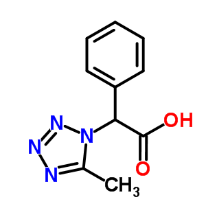 (5-Methyl-1H-Tetrazol-1-yl)(phenyl)acetic acidStructure,876716-32-4Structure (5-Methyl-1H-Tetrazol-1-yl)(phenyl)acetic acid Structure,876716-32-4Structure